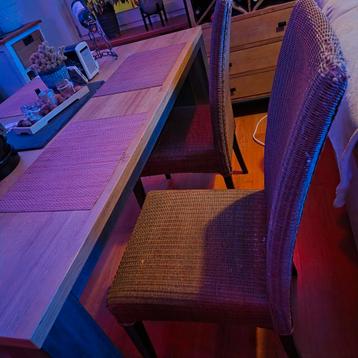 2 Lloyd Loom Rotan Stoelen