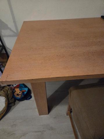 Eettafel 181x101x86cm 6 hooge stoelen