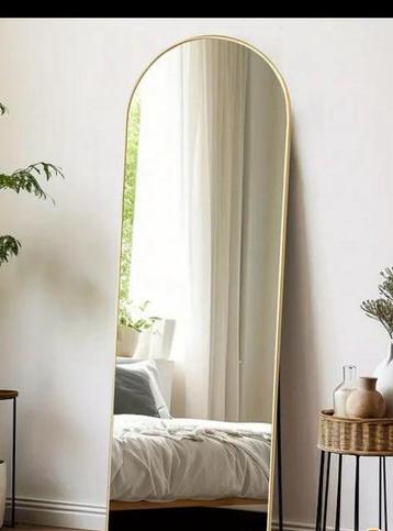 Gebroken staande spiegel 162x50 ovaal frame, DIY project