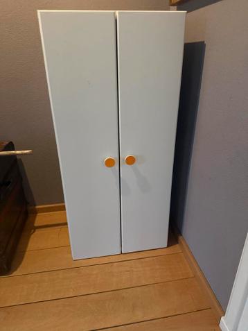 IKEA Kinder Kledingkast - Blauw/Wit