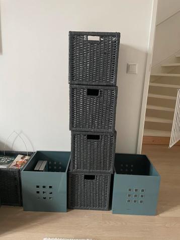 4x grijze IKEA manden gratis af te halen