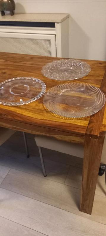 3 grote Glazen schalen