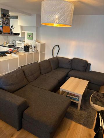 Grijze U-vormige bank - Gratis af te halen