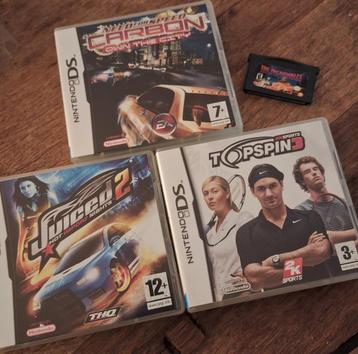 Nintendo DS Spellen - Need for Speed, Top Spin, Juiced
