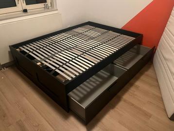 IKEA Brimnes Bedframe 140 x200 met Opbergruimte - Gebruikt