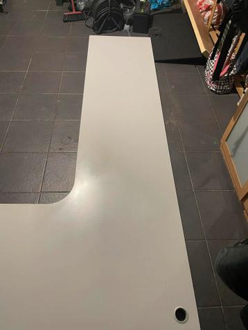 Op maat gemaakt houten bureau - wandmontage