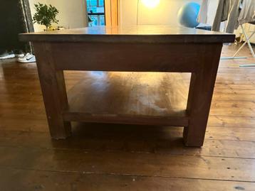 Houten Salontafel met Onderblad