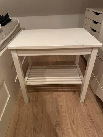Nachtkastje - tafeltje - Wit Houten
