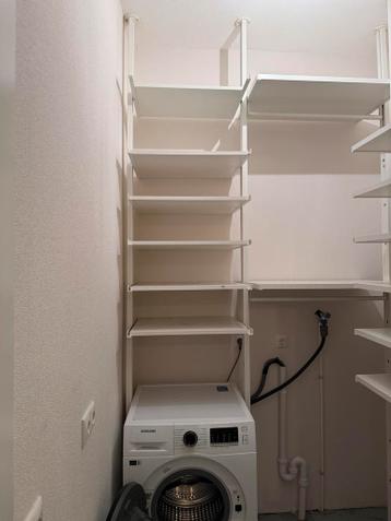 Open inloopkast / kledingkast systeem – wit – 295 cm hoog