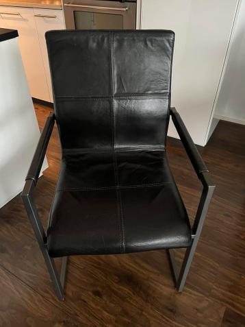 Lederen Eetkamerstoelen 6 stuks