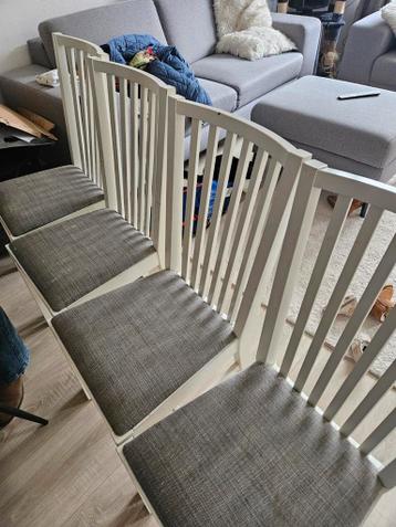 4x eetkamerstoel wit