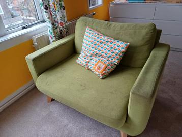 Groene loveseat / bankje - gratis af te halen in Lombok