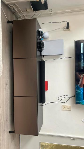 Ikea BESTA tv meubel zwart bruin