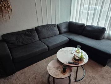 Grote hoekbank Antraciet