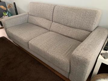 2 zitsbank met fauteuil stoel