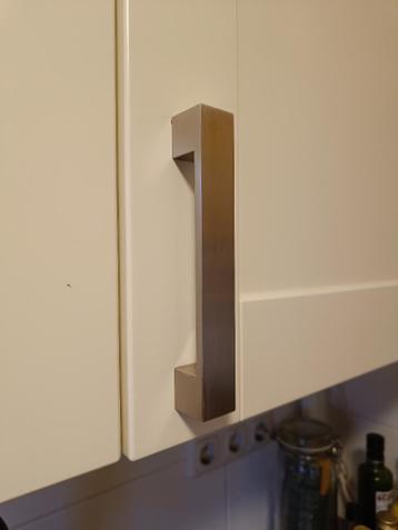 Deurgreepjes mat Zilver rvs 9 stuks (128mm)