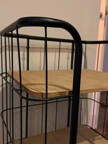 Retro Opbergrek / Mini Bar - Eiken Stijl