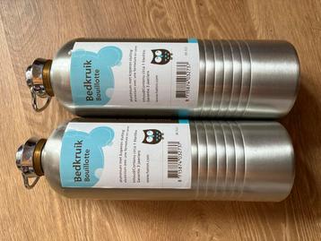 2x Bedkruik Bouillotte - Aluminium 1 Liter