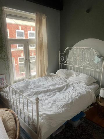 Bed ikea Leirvik 160cm twijfelaar