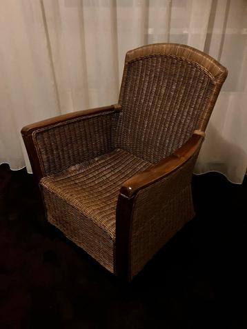 Rieten stoel