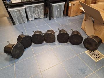 100V Plafondspeakers / Inbouw speakers (8 stuks) – 30W taps