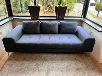 Donkerblauw/groene 3-zits bank