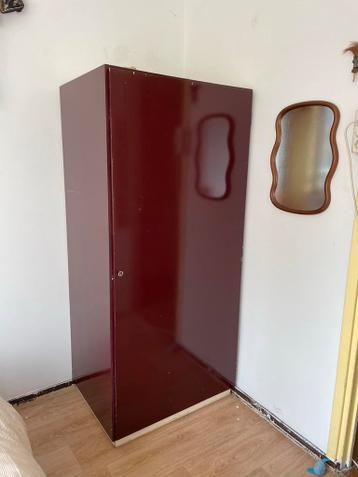 Bordeauxrode kledingkast - 175x80x60 cm