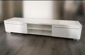 Tv meubel hoogglans wit