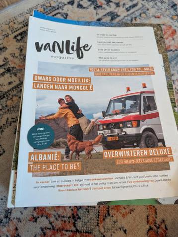 Stapel camper magazines