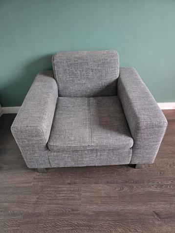 Grijs gemeleerde fauteuil