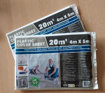 2x Afdekfolie, Nieuw en GRATIS!