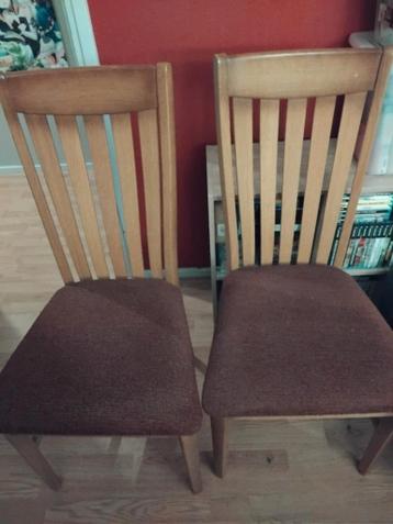 2 Gebruikte Eetkamerstoelen Gratis Af Te Halen