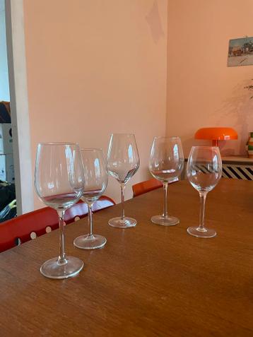 Diverse Wijnglazen - Set van 5