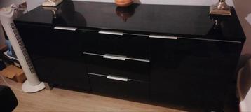 Dressoir hoogglans zwart