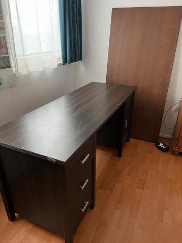 Bruin bureau 160x 60x75 cm