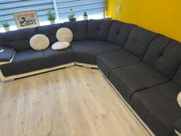 Bankstel antraciet wit