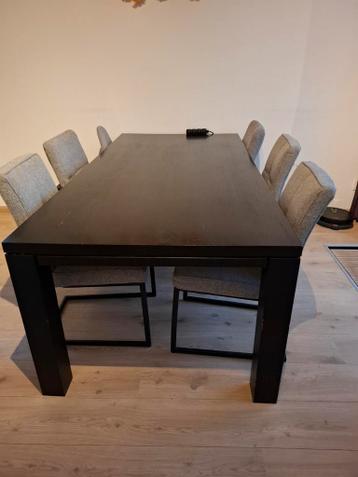 Eettafel 200x100 zwart