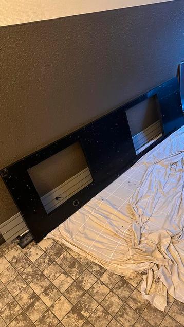 GRATIS!! Granieten blad met spoelbak en kookplaat uitsparing