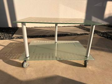 Stijlvol glazen TV meubel 72x52x45 cm (LxBxH)