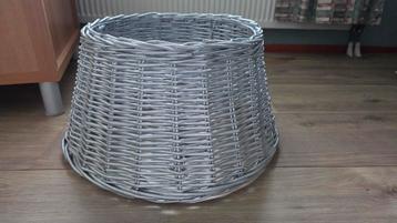 Rieten Lampenkap Zilverkleurig