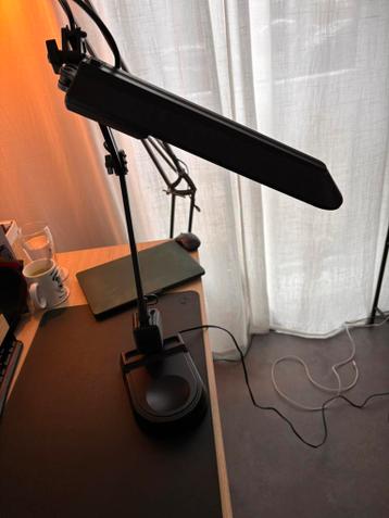 Desk lamp, black, adjustable