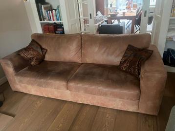 goeie 2,5 zits bank, leer, gratis af te halen