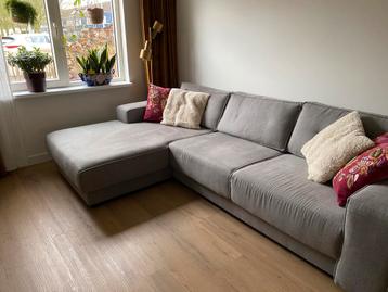 Grijze hoek lounge bank