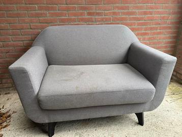 Grijs 1,5-zits bankje