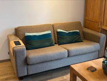 Comfortabele stoffen bank