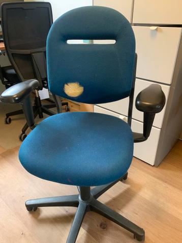 Blauwe Bureaustoel - Gebruikt