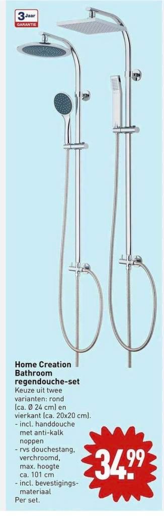 Home Creation Regendoucheset