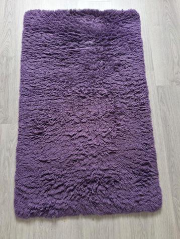 Paars zacht kleed badmat 60x100