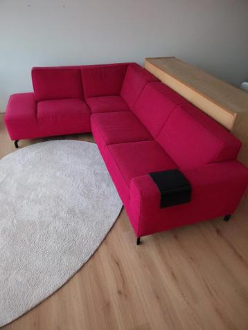 Rode hoekbank