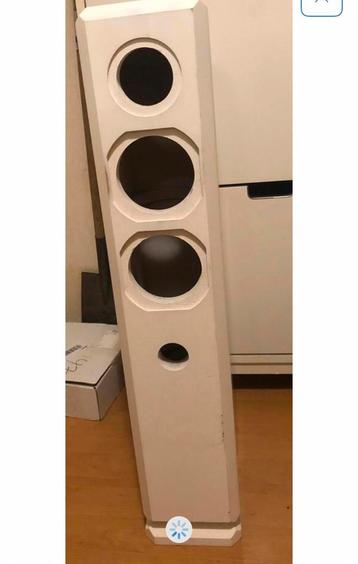 HOUTEN MDF Muziektoren voor inbouwen boxen GRATIS